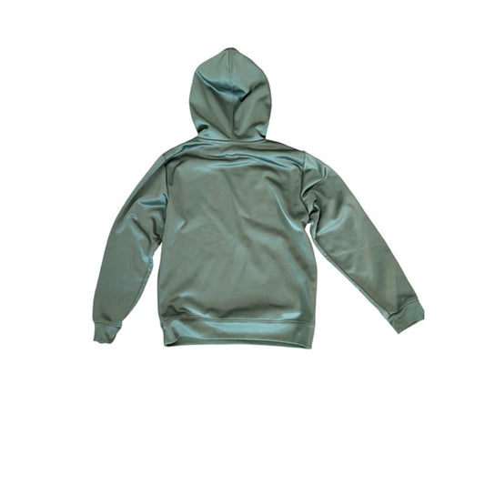 Champion Youth Hoodie Size 14/16 Olive Green Camo Logo Pullover Sweatshirt