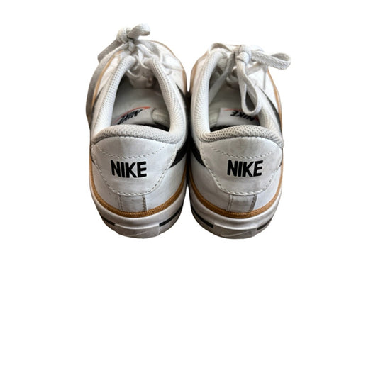 Nike Court Legacy Sneakers Youth Size 5Y White Black Gum Sole Casual Shoes