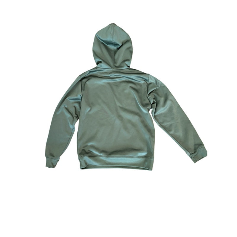 Champion Youth Hoodie Size 14/16 Olive Green Camo Logo Pullover Sweatshirt