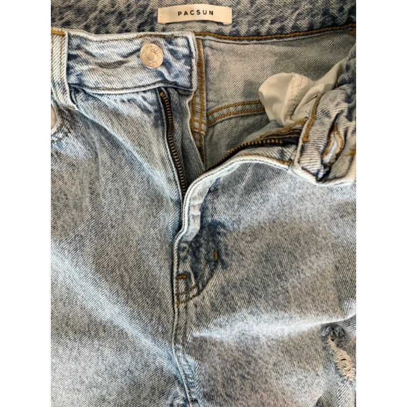 PacSun 90s Boyfriend Jeans Women's Size 26 Light Wash Distressed High Rise Denim